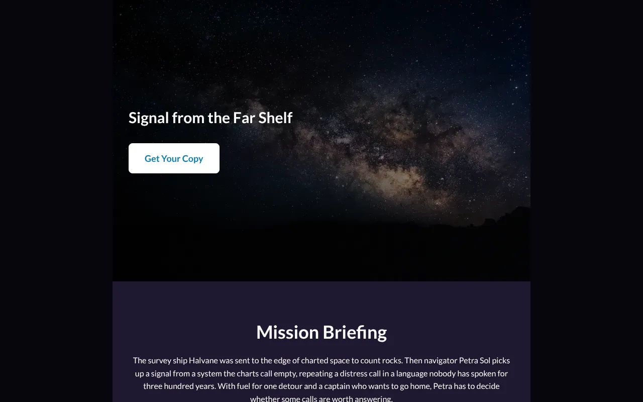 Starfall, a dark design