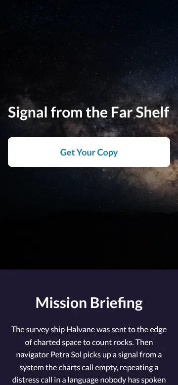 Starfall, a dark design (phone)